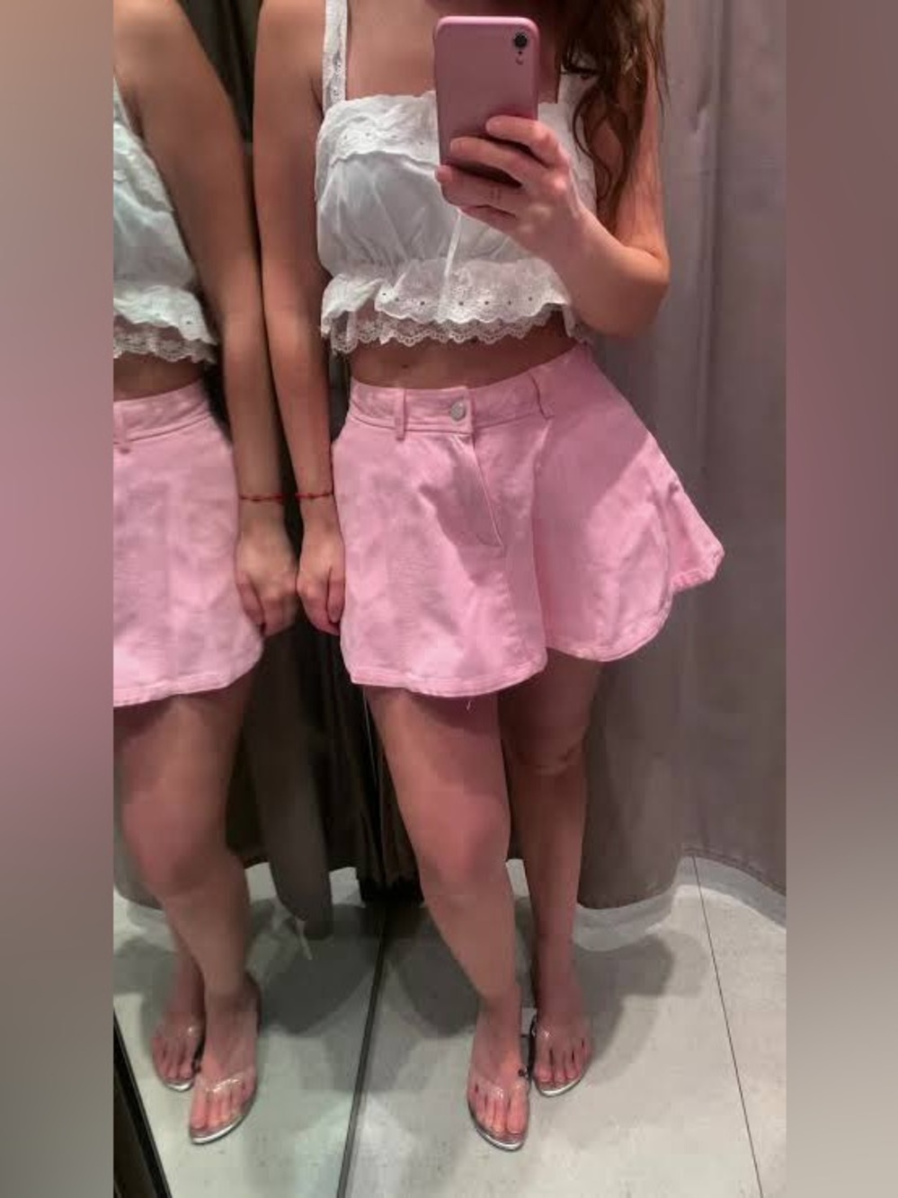 New Zara denim skort